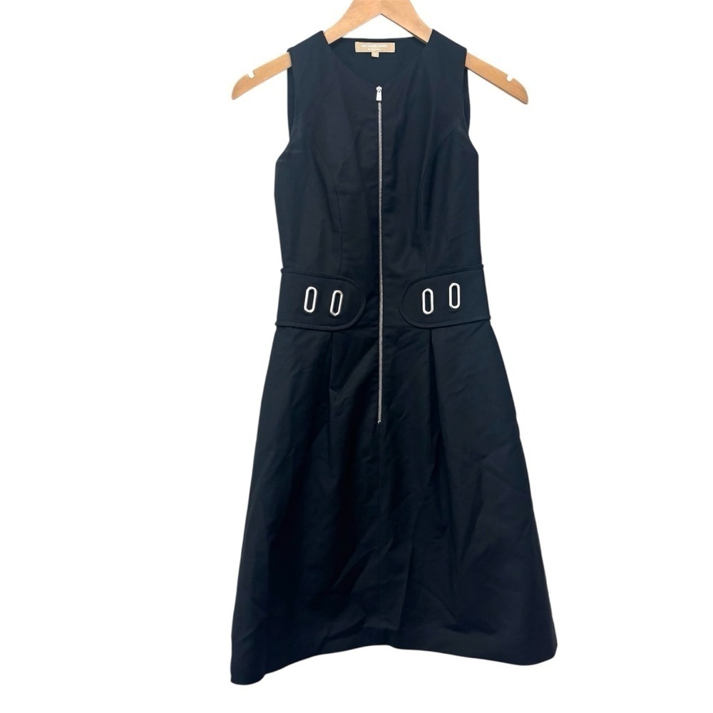 Michael Kors Collection A Line Zipper Front Dress
